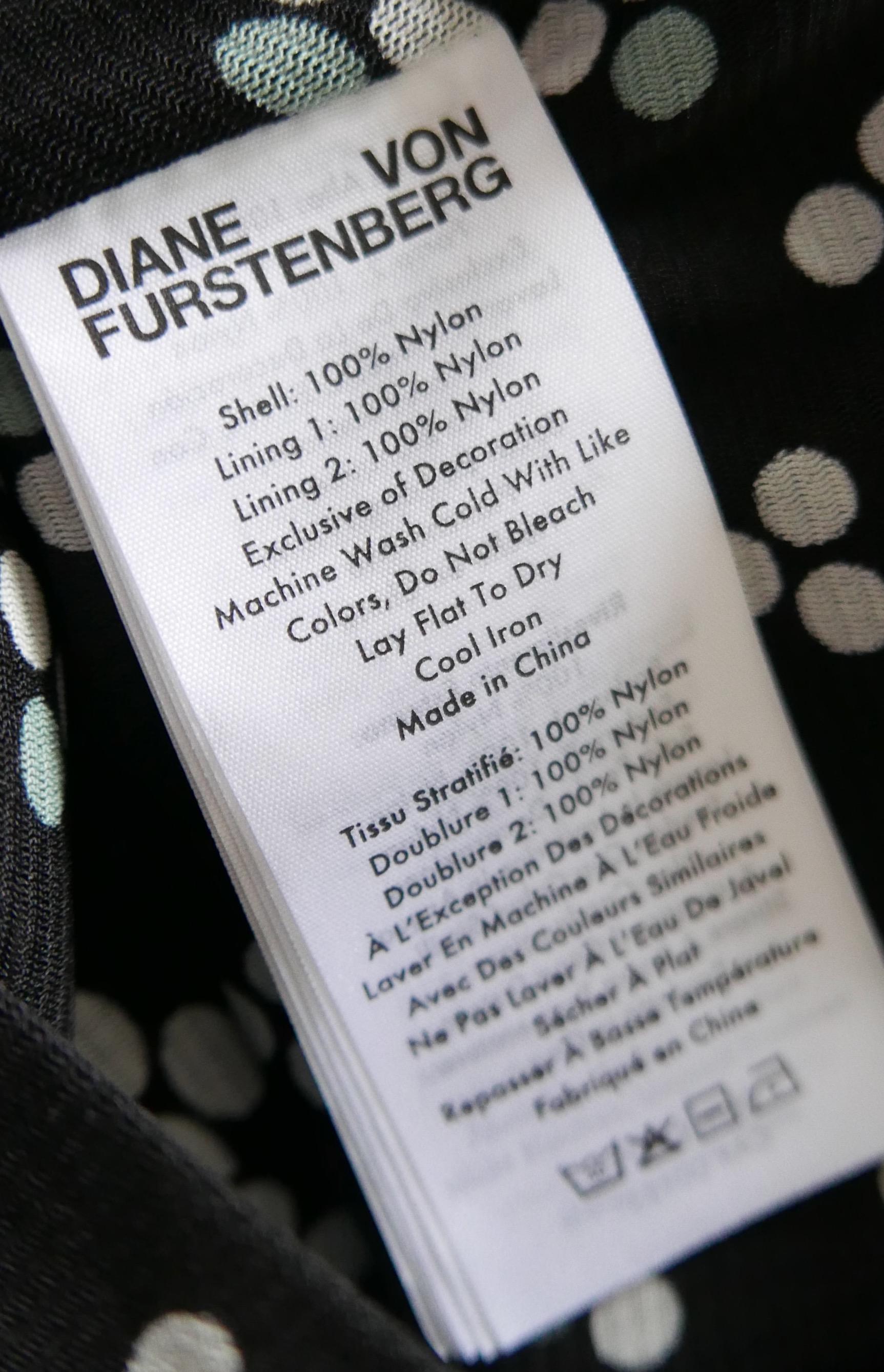 Diane Von Furstenberg Briella ruched mesh dress For Sale 3