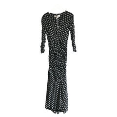 Used Diane Von Furstenberg Briella ruched mesh dress