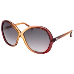 Diane von Furstenberg butterfly vintage sunglasses, France 70s