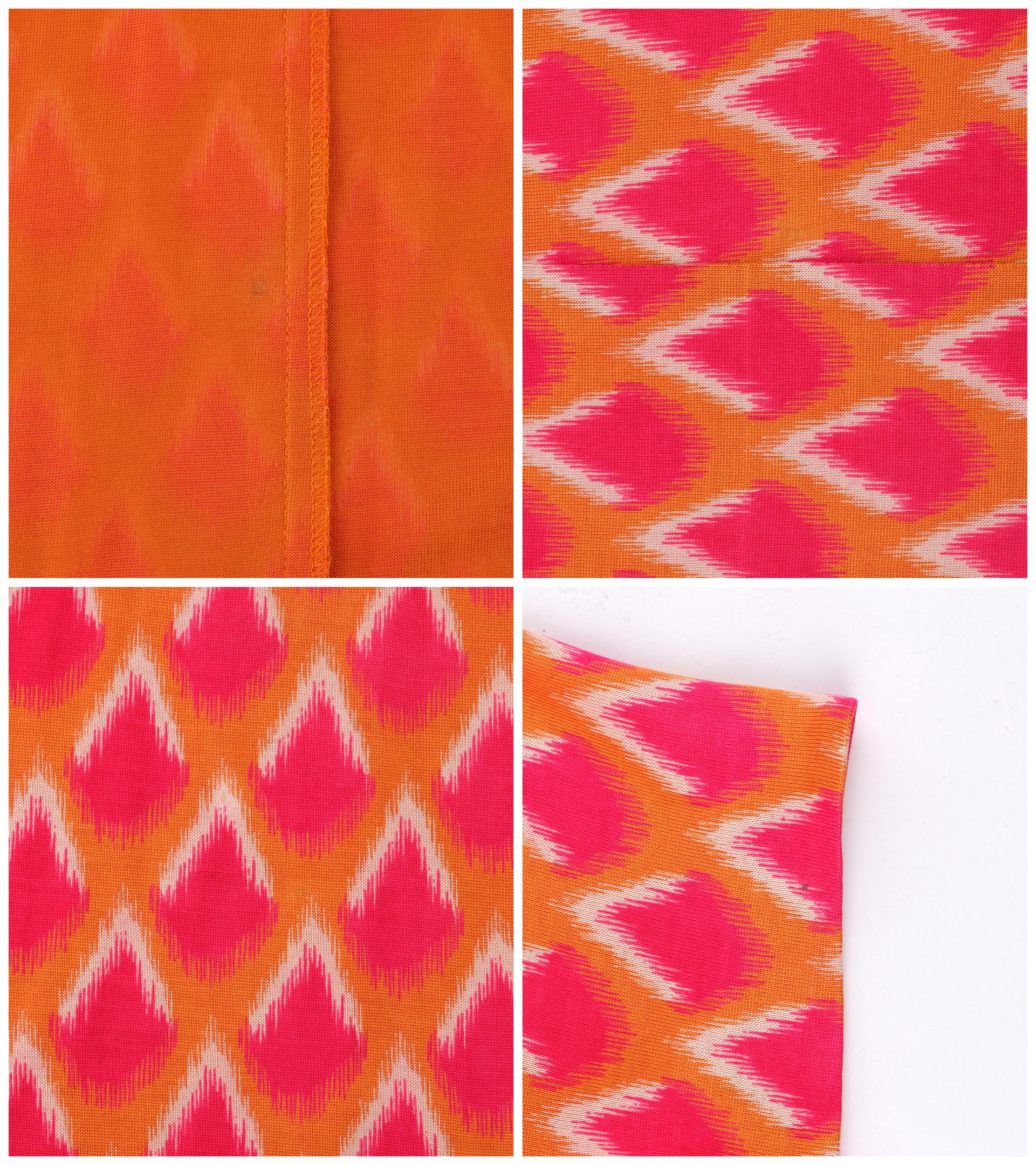 DIANE VON FURSTENBERG c.1970's DVF Abstract Print Silk Jersey Iconic Wrap Dress For Sale 1