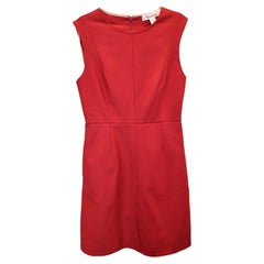 Vestido mini «Carpreena Ponte» de Diane Von Furstenberg en viscosa roja