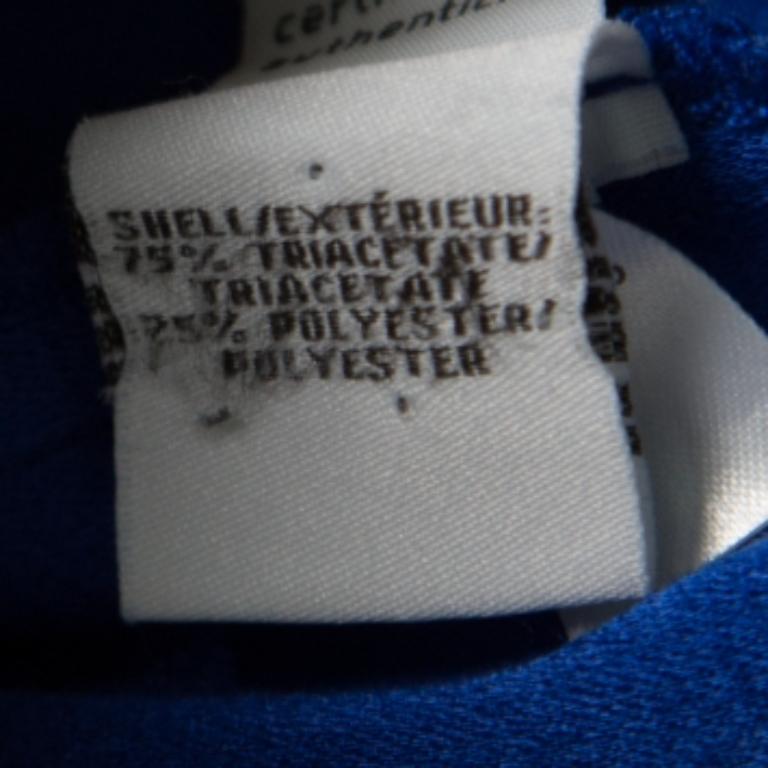 Blu Diane von Furstenberg - Pantaloni lunghi in crepe blu cobalto XS in vendita