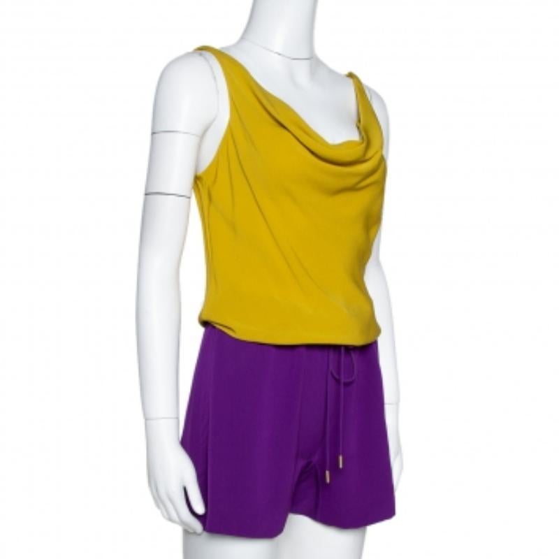 Donna Diane von Furstenberg - Romper in crepe di seta a blocchi di colore - S in vendita