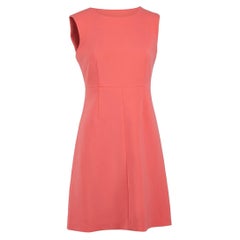 Used Diane Von Furstenberg Coral Sleeveless Mini Dress Size XS