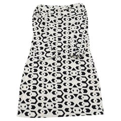 Diane Von Furstenberg Geometric Print Dress in Black Viscose