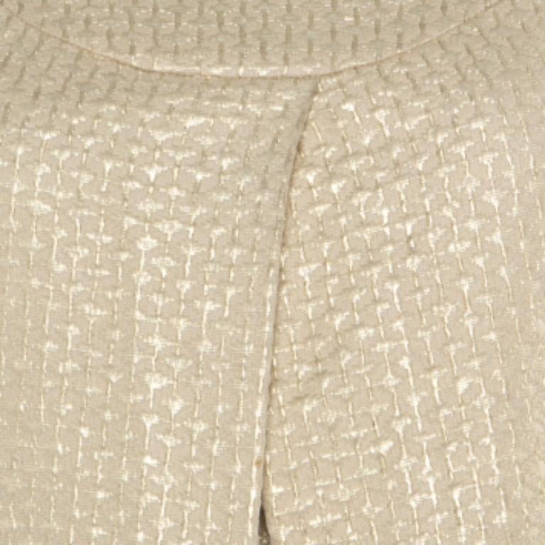 Diane Von Furstenberg - Robe Ayuka à plis inversés en jacquard doré S Bon état - En vente à Dubai, Al Qouz 2