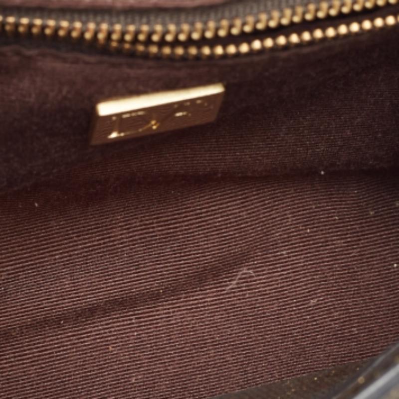 Diane Von Furstenberg - Pochette Carolina Lips en cuir et lézard doré Pour femmes en vente