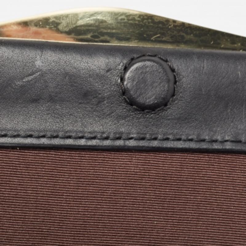 Diane Von Furstenberg - Pochette Carolina Lips en cuir et lézard doré en vente 2