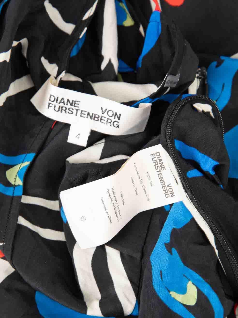 Diane Von Furstenberg - Mini robe imprimée graphique, taille S en vente 3