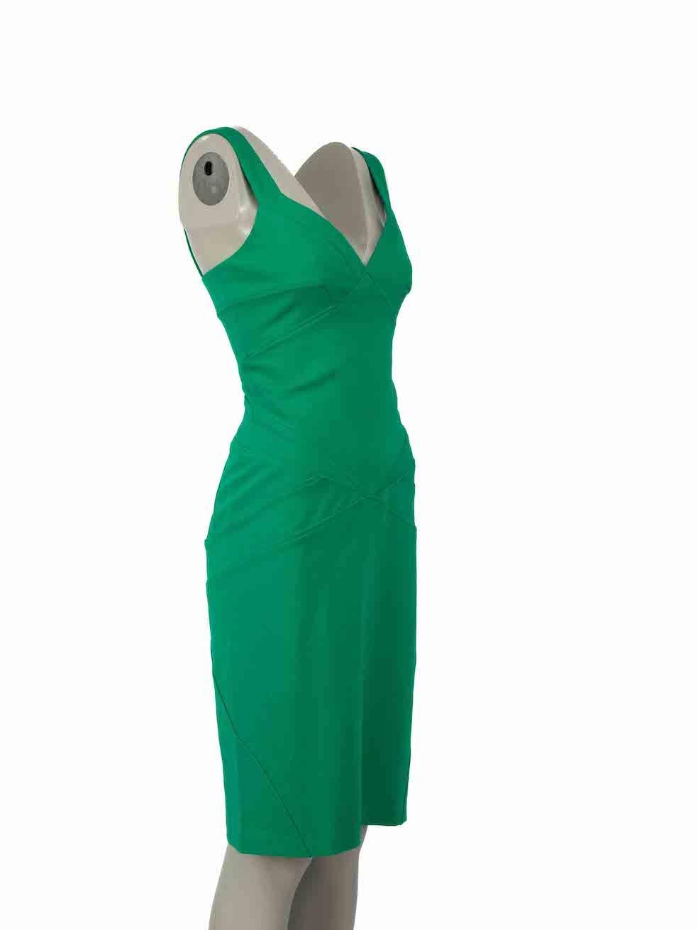 CONDITION is Very good. Minimal wear to dress is evident. Minimal wear to the front with faint mark and a pluck to the weave at the rear on this used Diane Von Furstenberg designer resale item.
 
Details
Benny model
Green
Viscose
Mini dress
Bodycon