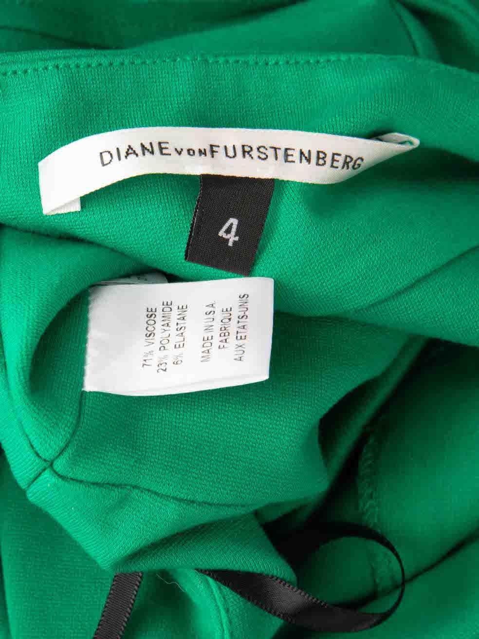 Diane von Furstenberg Green Benny Bodycon Dress Taglia S in vendita 1