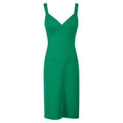 Diane Von Furstenberg Green Benny Bodycon Dress Size S