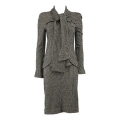 Diane Von Furstenberg Grey Houndstooth Set Size S