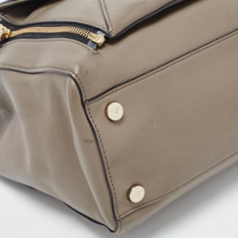 Diane von Furstenberg Bolso de piel gris grande con sobre secreto de 440 galerías 2