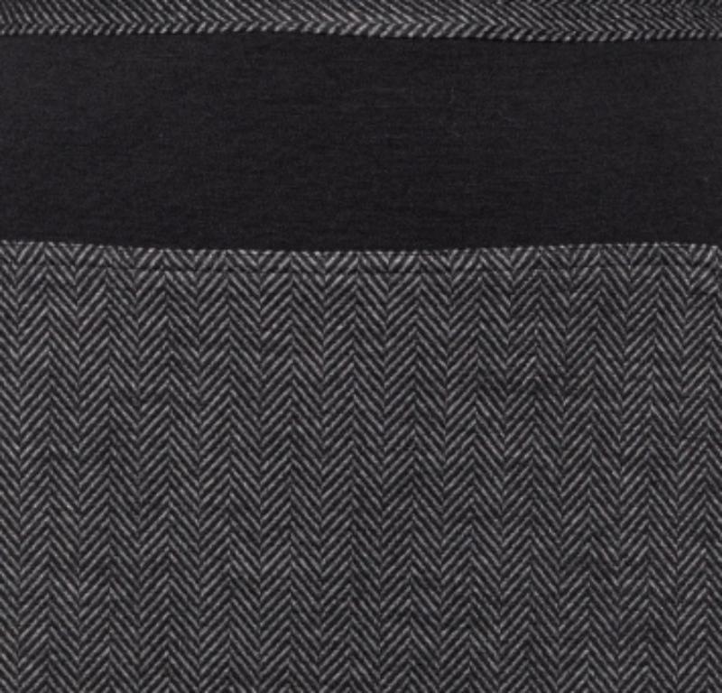 Diane Von Furstenberg Grey Patterned Wool Blend Martey Midi Skirt XL For Sale 2