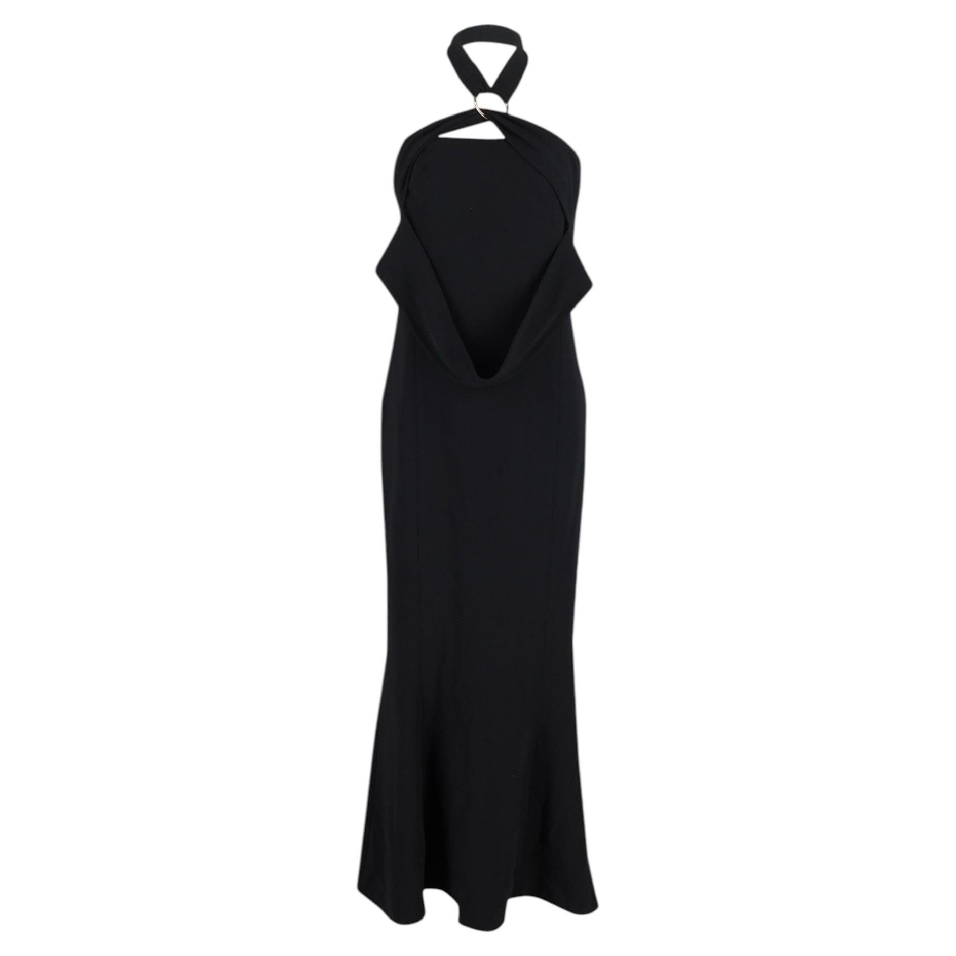 Diane von Furstenberg Neckholder-Kleid aus schwarzem Polyester