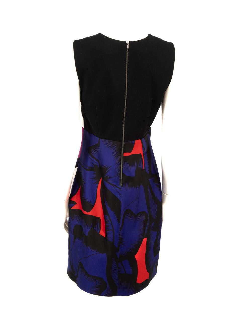Vestido floral hasta la rodilla Diane von Furstenberg Talla M Negro en venta