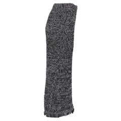 Diane Von Furstenberg: Gestrickter Midirock aus schwarz-weißer Baumwolle