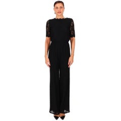 Diane Von Furstenberg Lace Open Back Jumpsuit