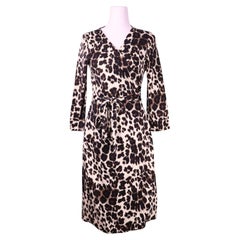 Diane von Furstenberg Leopard Print Wrap Dress - EU 38