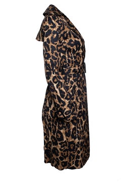 Diane Von Furstenberg, leopard printed trench coat