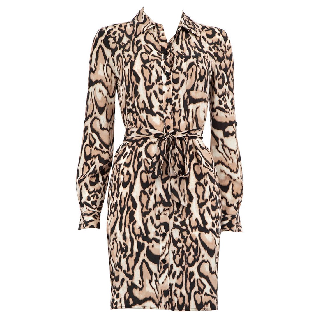 Robe chemise léopard Diane Von Furstenberg, taille XS