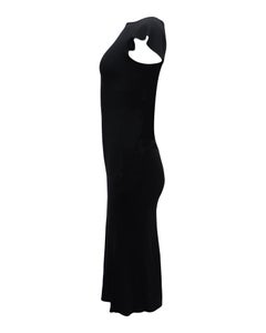 Diane Von Furstenberg „Lourdes“-Kleid mit Ausschnitt am Rücken aus schwarzem Triacetat