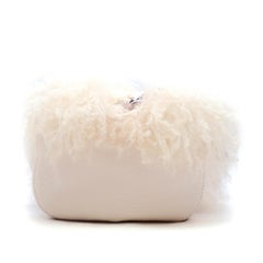 Diane von Furstenberg Love Power Shearling Saddle Bag