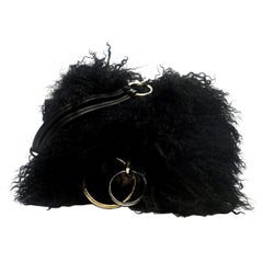 Diane von Furstenberg Love Power Shearling Saddle Bag