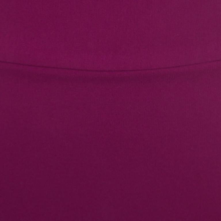 De las mujeres Diane von Furstenberg Minifalda con cremallera lateral elástica magenta M en venta