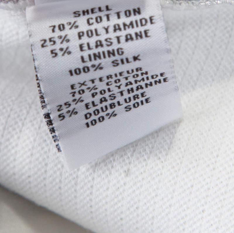 Women's Diane von Furstenberg Metallic Silver Silk Lined New Boymuda Shorts S For Sale