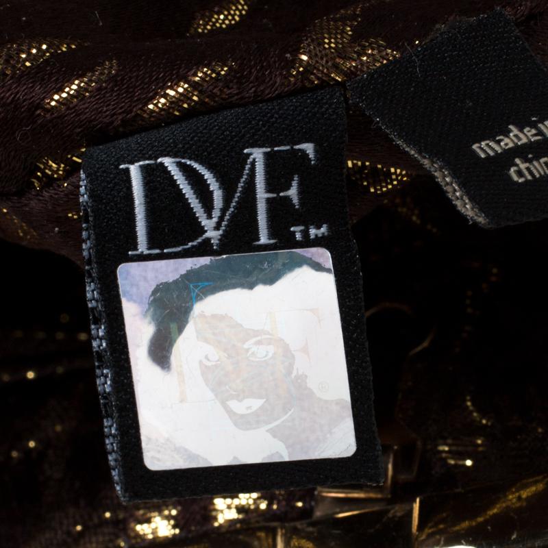 Diane Von Furstenberg Metallic Studded Leather Hayworth Clutch 1