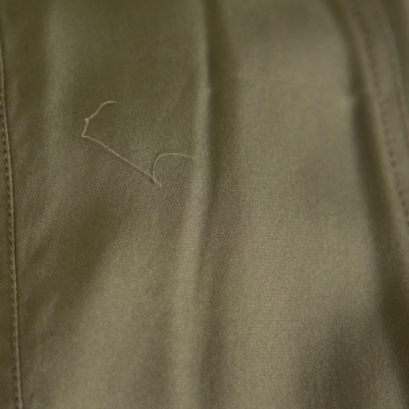 Women's Diane Von Furstenberg Military Green Silk Belted Clarise Dress M For Sale