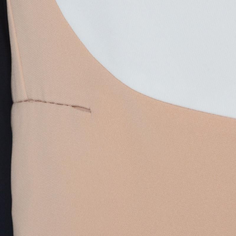 Diane Von Furstenberg Multicolor Crepe Creme Brulee Open Front Feriha Blazer M 1