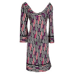 Used Diane Von Furstenberg Multicolor Printed Silk Jersey Aggie Shift Dress M