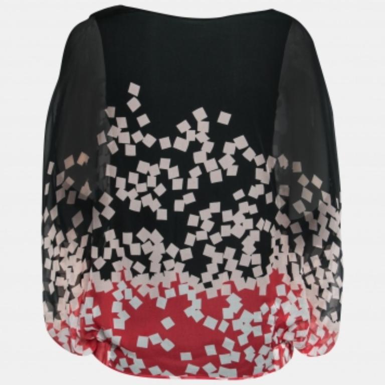Bringen Sie Farbe in Ihr Outfit mit dieser Robyn Bluse von Diane von Furstenberg. Es ist aus mehrfarbig bedrucktem Seidenstoff gefertigt und wird Ihre schwarze Jeans gut ergänzen.