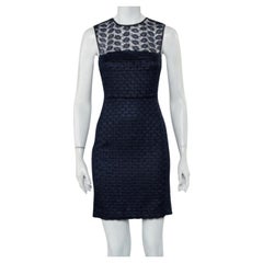 Diane Von Furstenberg Navy Blue Kinchu SG Lace Dress S