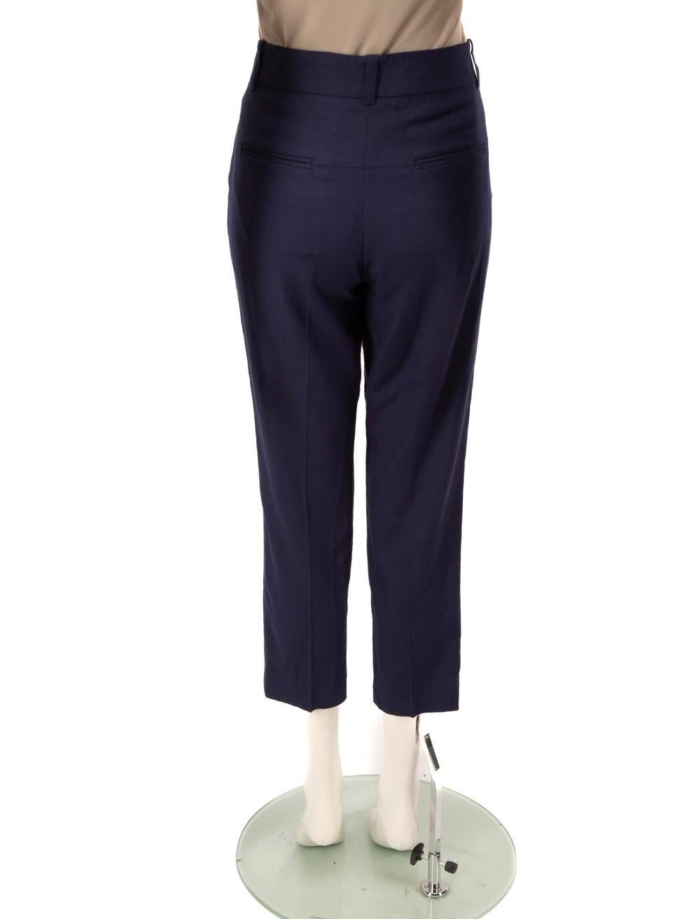 Pantalones recortados Diane von Furstenberg azul marino talla L Negro en venta