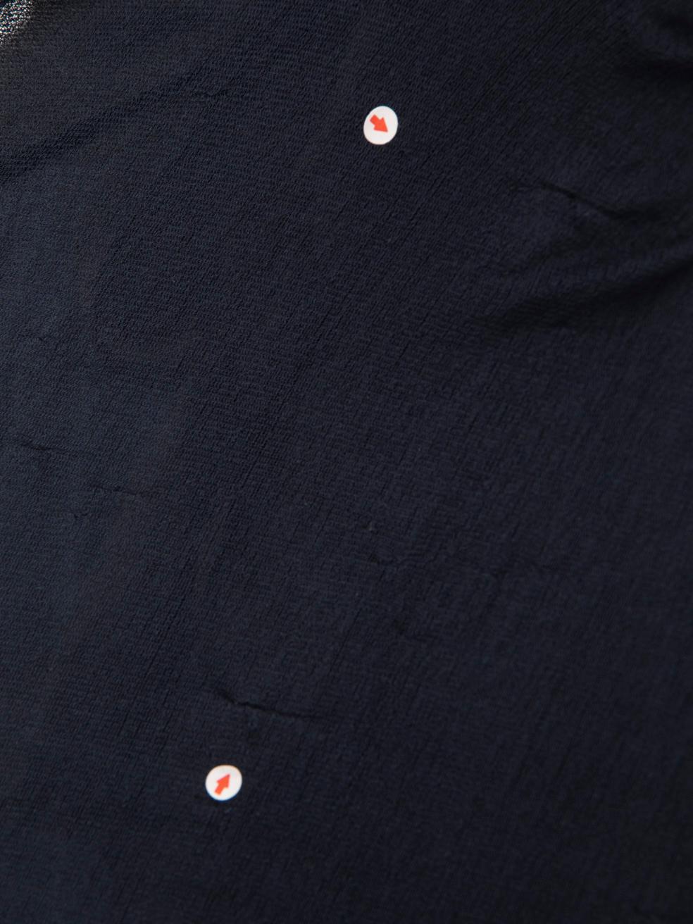 Diane Von Furstenberg Navy V-Neck Wrap Dress Size S 2