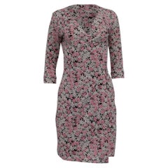 Robe portefeuille « New Julian Two Garden Daisy » de Diane von Furstenberg, en coton rose