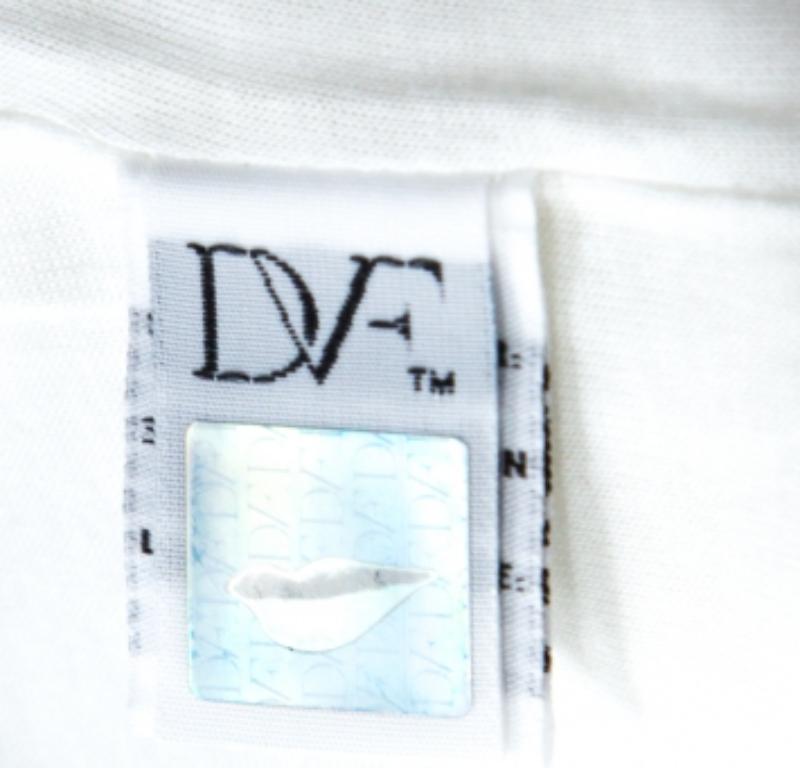 Diane von Furstenberg Off White Langärmeliges Zarita Spitzenkleid S im Angebot 1