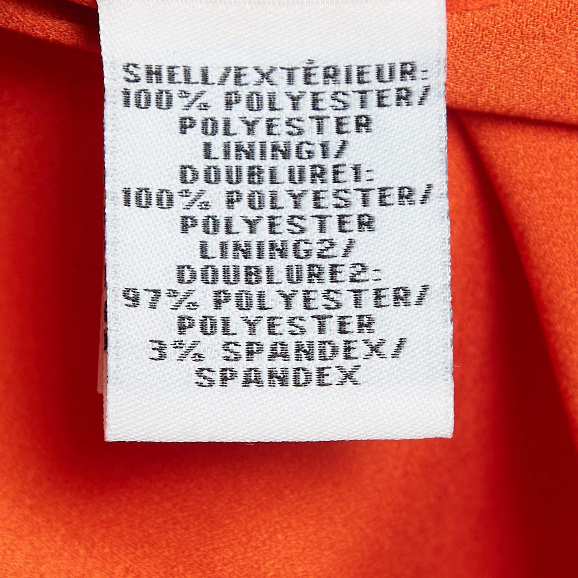 Diane Von Furstenberg Orange Guipure Lace Tiana Sleeveless Dress M For Sale 2