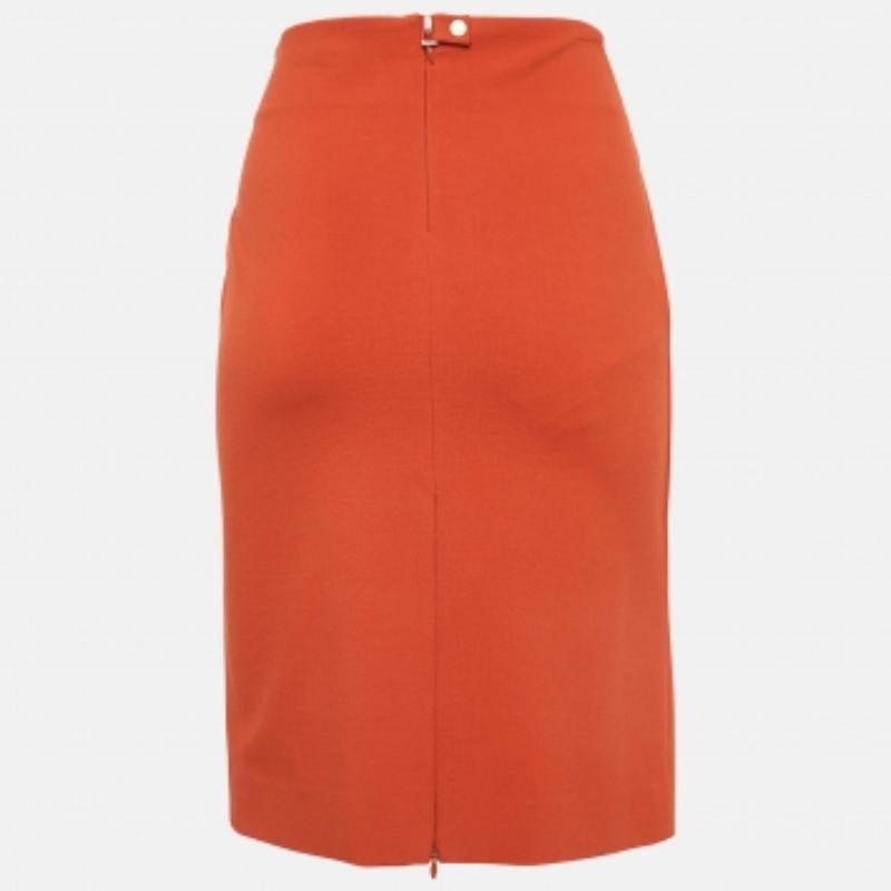 Diane von Furstenberg - Gonna a tubino Esme in maglia arancione M. In condizioni buone in vendita a Dubai, Al Qouz 2