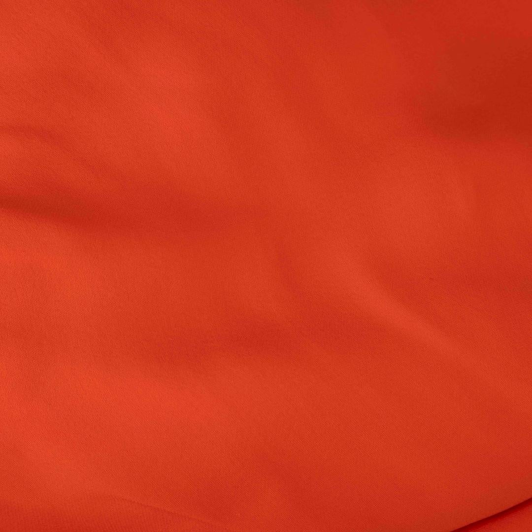 Diane Von Furstenberg Orange Silk Dress with Slip Size S In Good Condition In London, GB