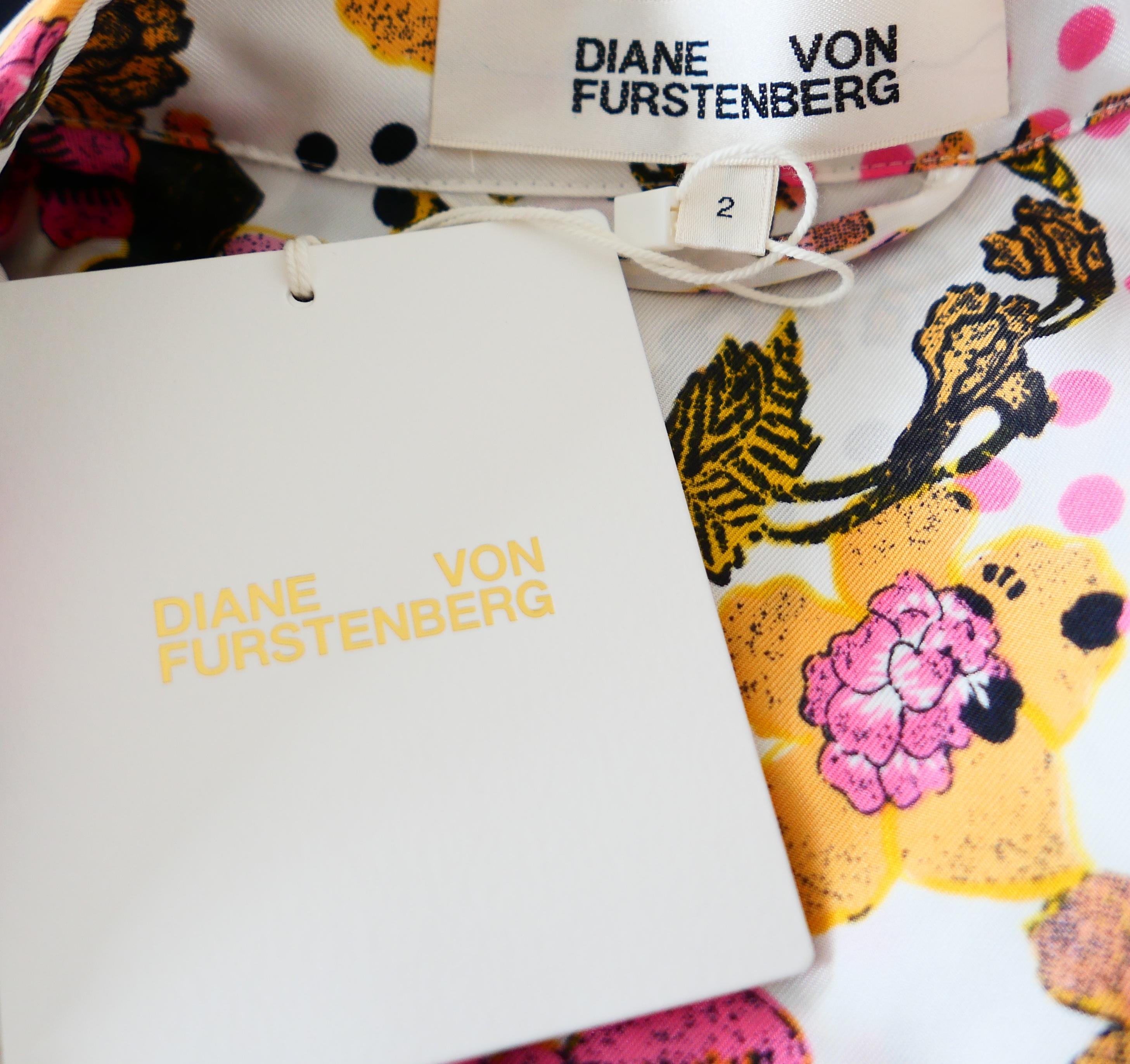 Diane von Furstenberg - Robe à fleurs Prita en vente 1