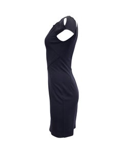 Mini-robe à manches bouffantes Diane Von Furstenberg en viscose bleu marine