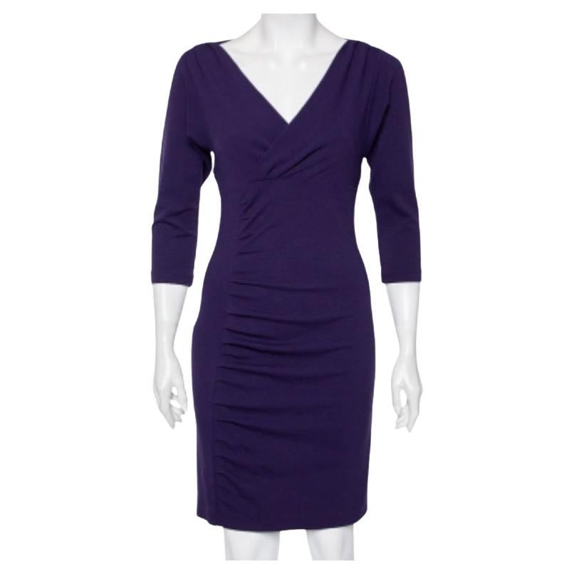 Diane von Furstenberg - Robe courte Basuto en tricot violet S