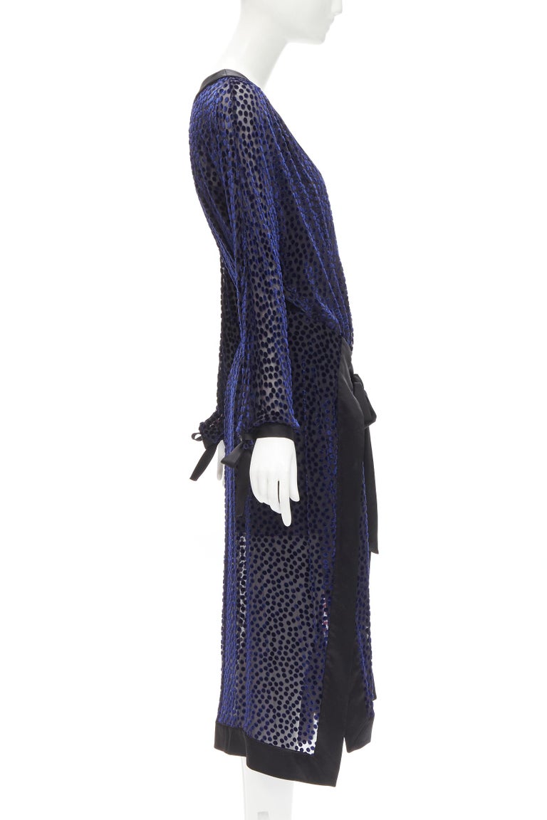 Red And Blue Polka Dot Women's Robe