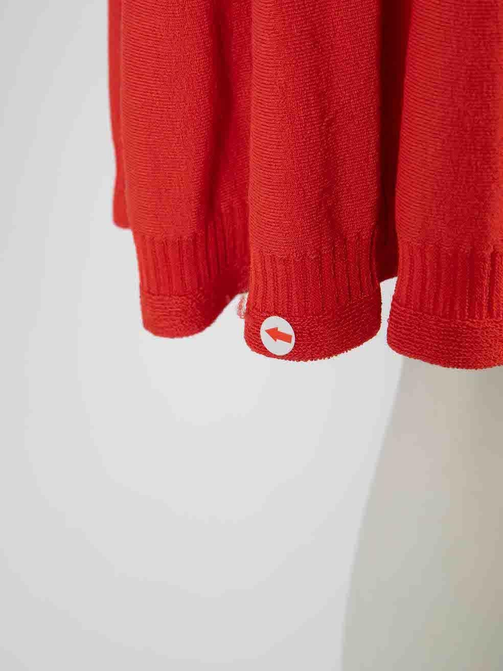Diane Von Furstenberg Red Delta Knee Length Dress Size S For Sale 4