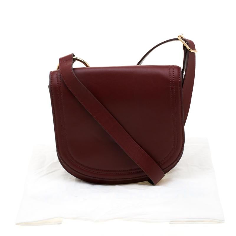 Diane Von Furstenberg Red Leather Crossbody Bag 3